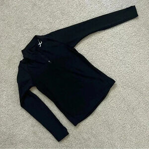 CW-X Insulator Zip-T Black 1/4 Zip Turtleneck WM Sz Sm Base Layer Shirt running
